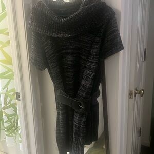 A black dress with some sparkle, size large, brand new never wore .